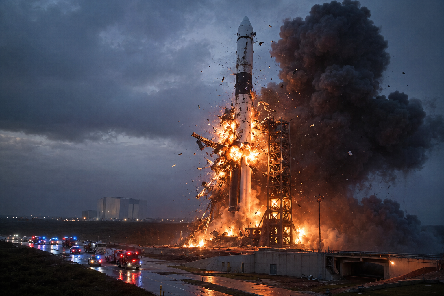 Blue Origin New Glenn explosion on launch pad May 28 2026 Cape Canaveral
